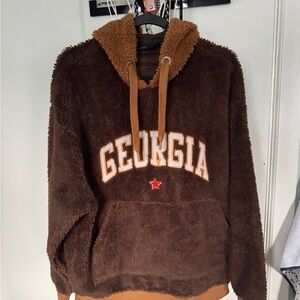 Brown Georgia Fleece Hoodie